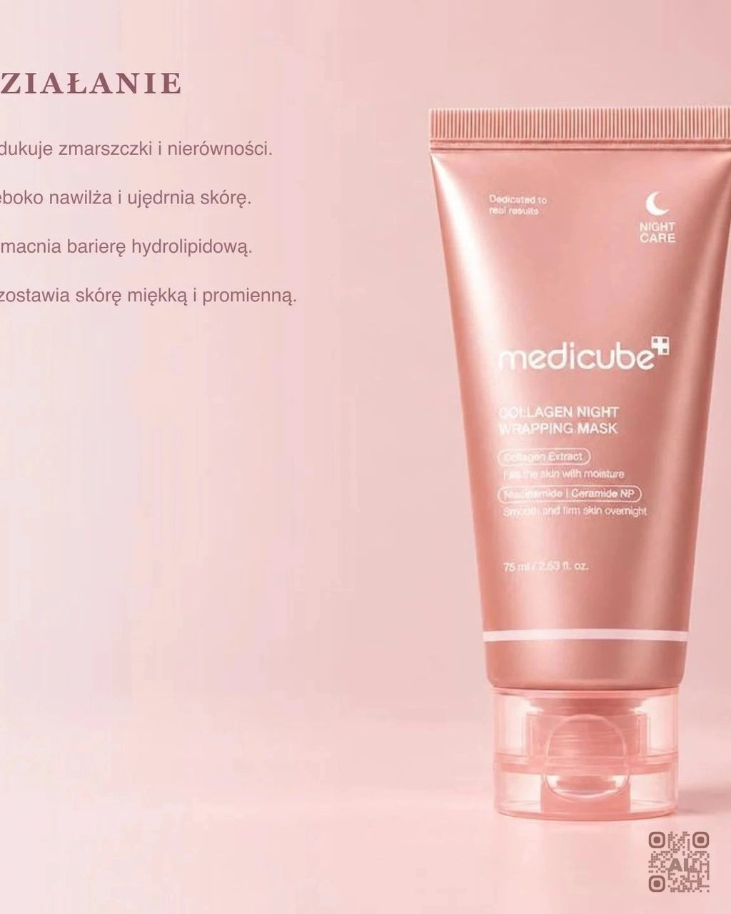 Zdjęcie wygenerowane przy użyciu AI · Medicube Collagen Night Wrapping Mask (4)