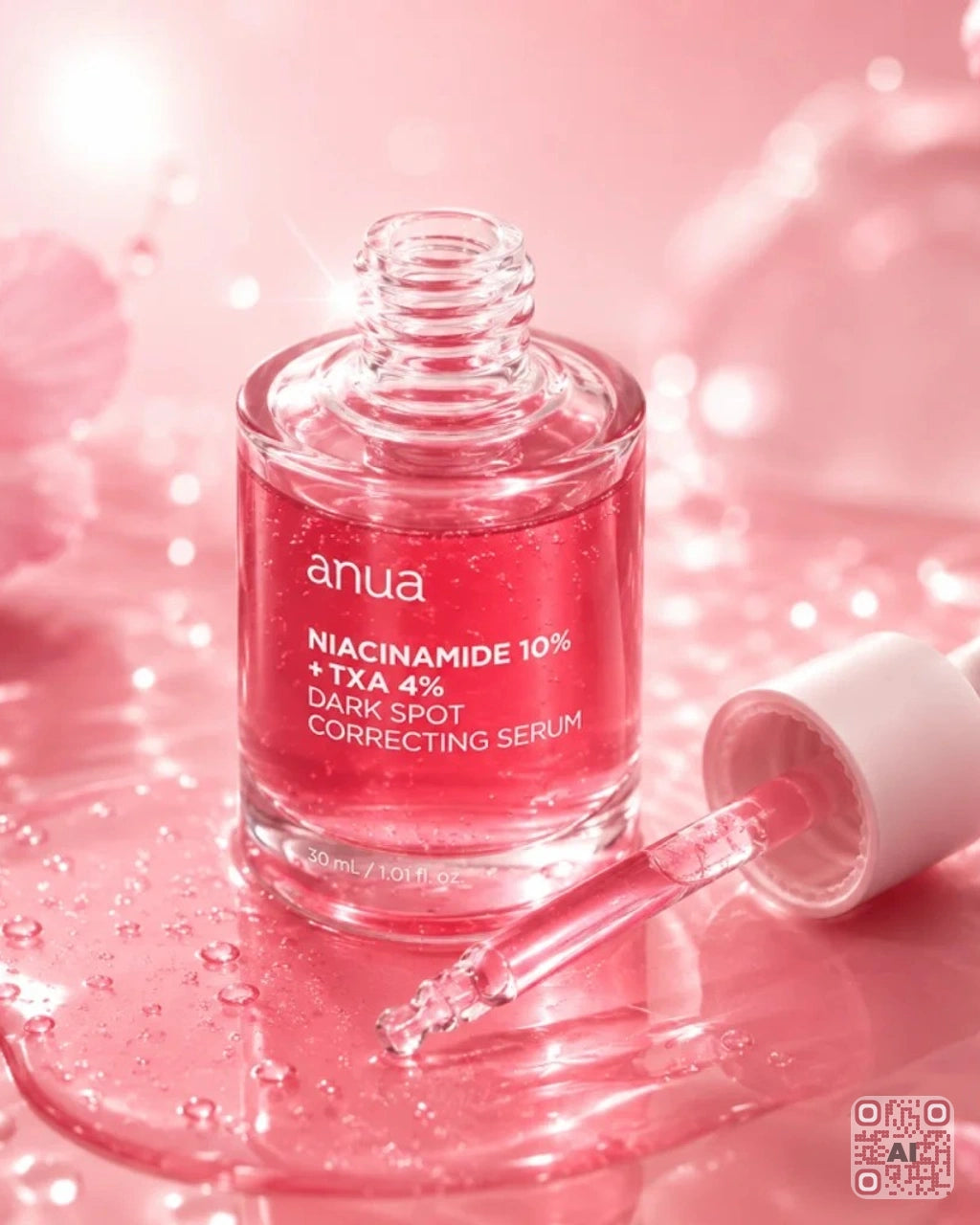 Zdjęcie wygenerowane przy użyciu AI · Anua Niacinamide 10% + TXA 4% Dark Spot Correcting Serum (4)