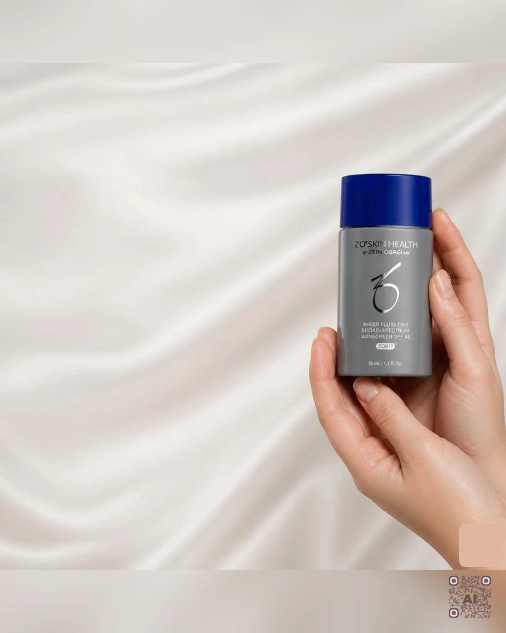 Zdjęcie wygenerowane przy użyciu AI · ZO Skin Health Sheer Fluid Tint SPF 30 Fair-Light 50 ml (4)
