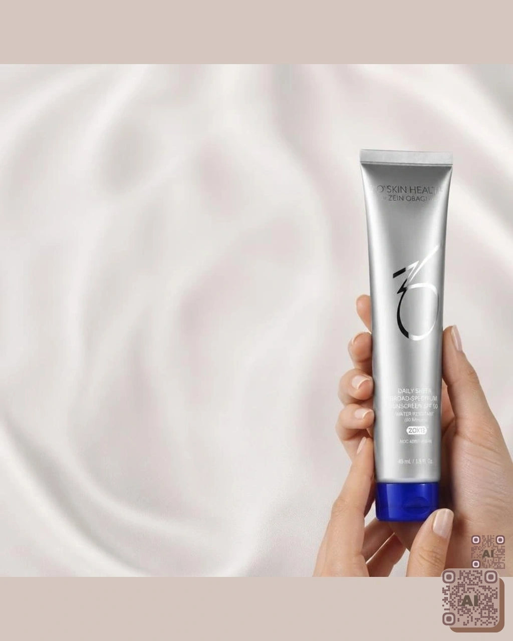 Zdjęcie wygenerowane przy użyciu AI · ZO Skin Health Transparentna, codzienna ochrona o szerokim spektrum SPF 50 45 ml (4)