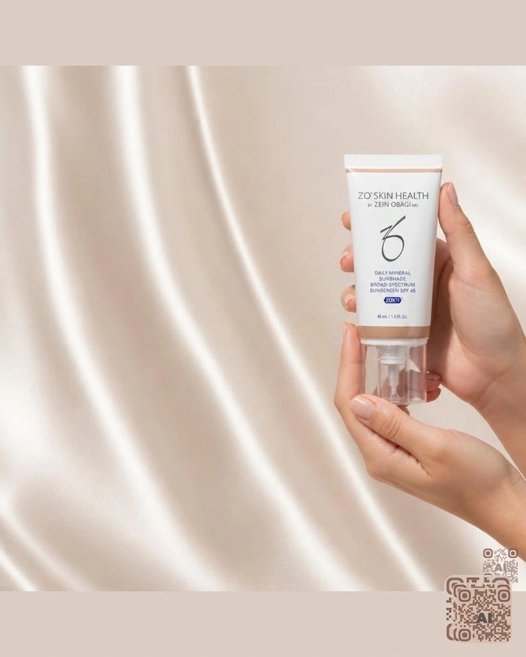 Zdjęcie wygenerowane przy użyciu AI · ZO Skin Health Daily Mineral SunShade SPF 30 Light 45 ml (4)