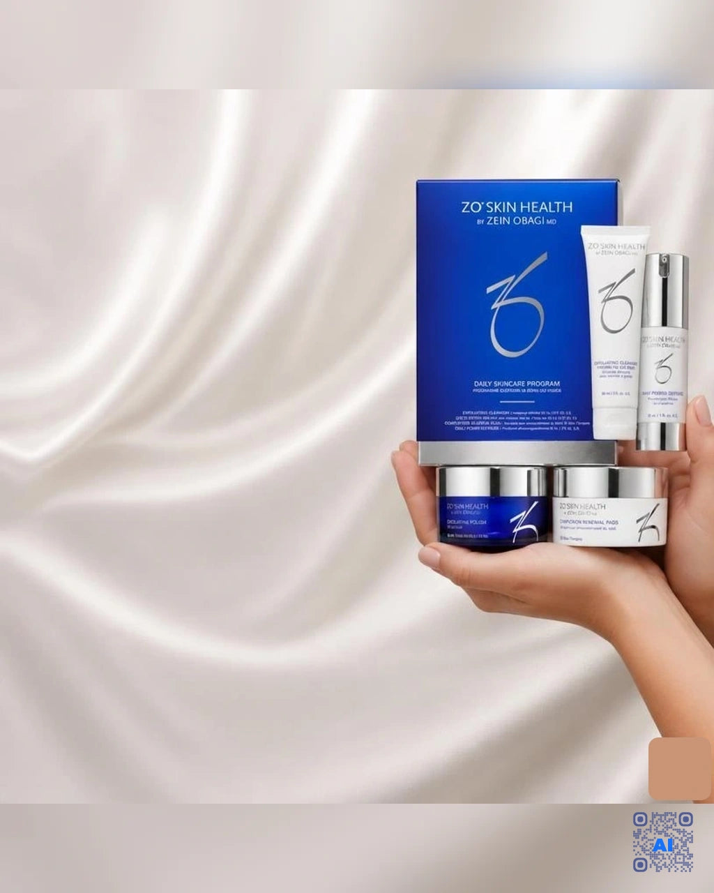 Zdjęcie wygenerowane przy użyciu AI · ZO Skin Health Program codziennej pielęgnacji skóry – zestaw 4 produktów (4)
