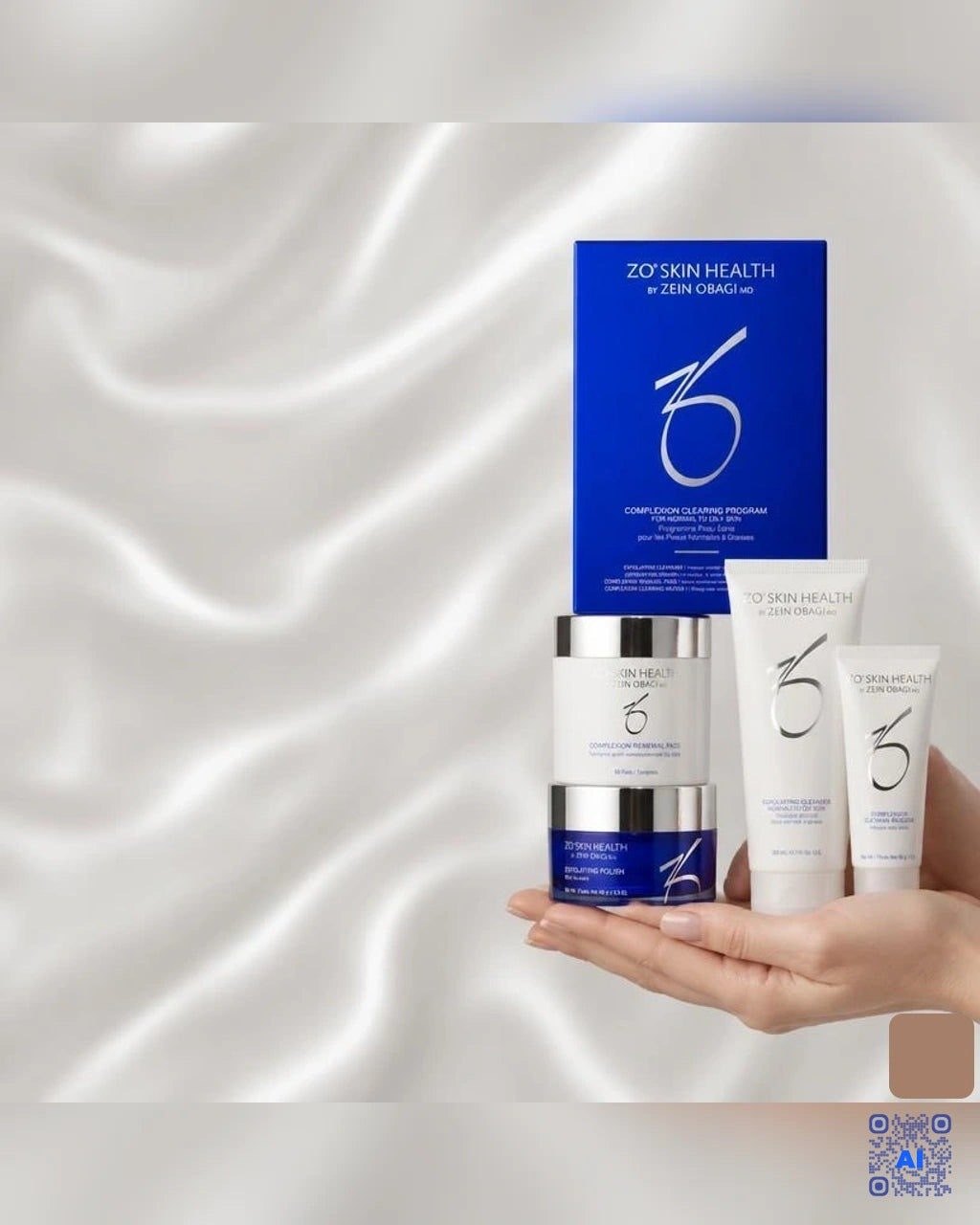 Zdjęcie wygenerowane przy użyciu AI · ZO Skin Health Complexion Clearing System – zestaw 4 produktów (3)
