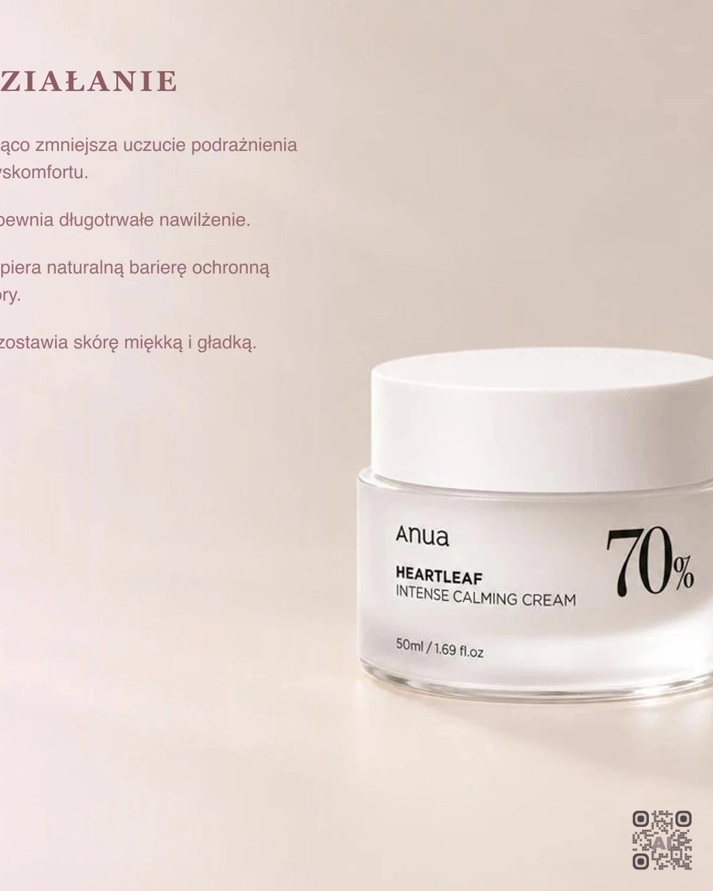 Zdjęcie wygenerowane przy użyciu AI · Anua Heartleaf 70% Intense Calming Cream (4)
