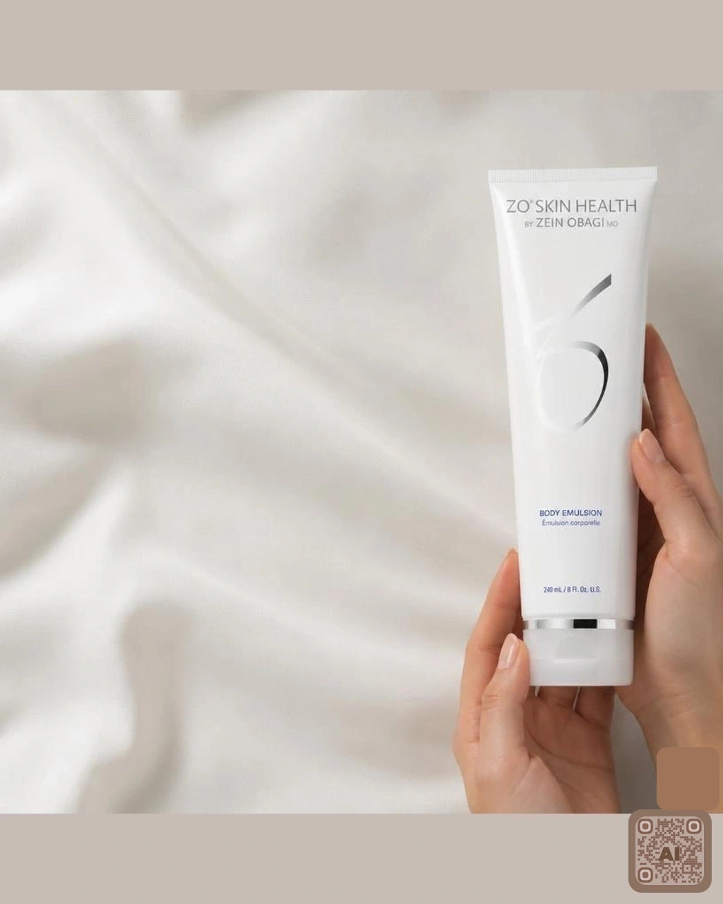 Zdjęcie wygenerowane przy użyciu AI · ZO Skin Health Emulsja do ciała 240 ml (4)
