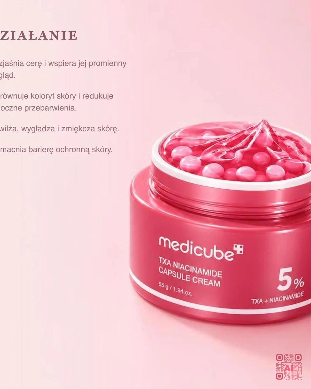 Zdjęcie wygenerowane przy użyciu AI · Medicube TXA Niacinamide Capsule Cream (4)