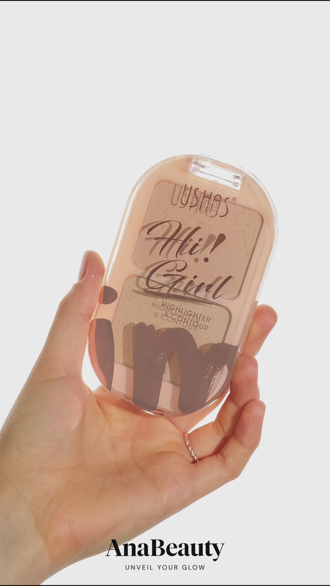 Załaduj wideo: Hi Girl Highlighter &amp; Contour – Paleta do Konturowania  [02 Deep Glow]