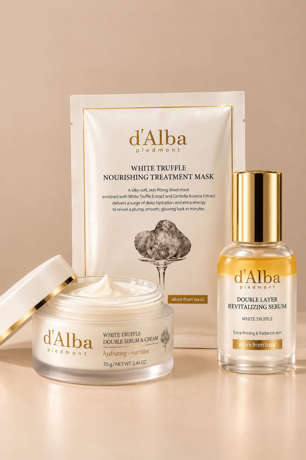 Zestaw Double Collagen Boost – maska peel-off, maska hydrożelowa i serum