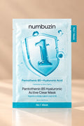 Numbuzin No.1 Pantothenic B5 Hyaluronic Active Clear Mask – Nawilżająca i Kojąca Maska do Twarzy