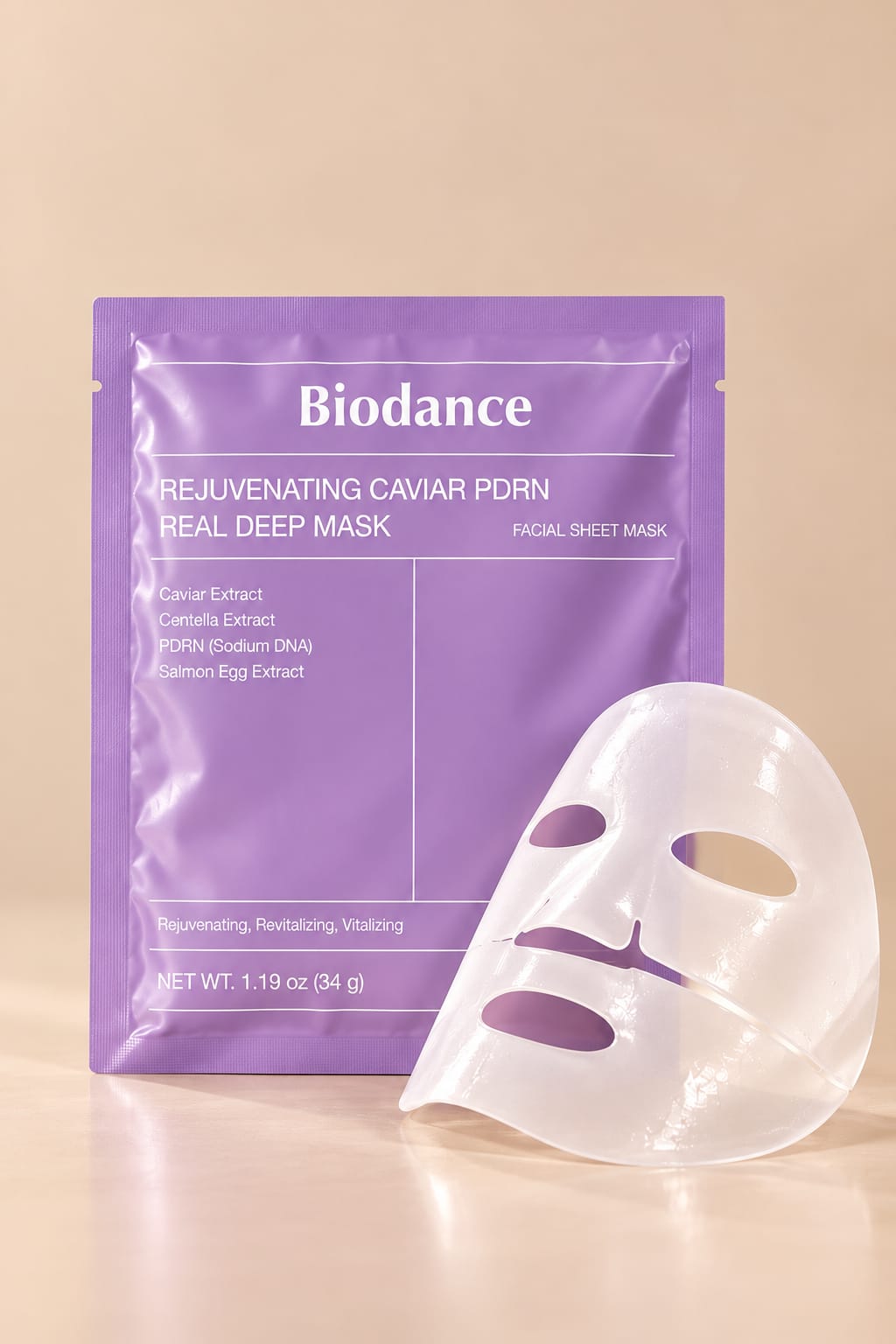 Biodance Rejuvenating Caviar PDRN Real Deep Mask – Odmładzająca Maska do Twarzy z Kawiorem i PDRN