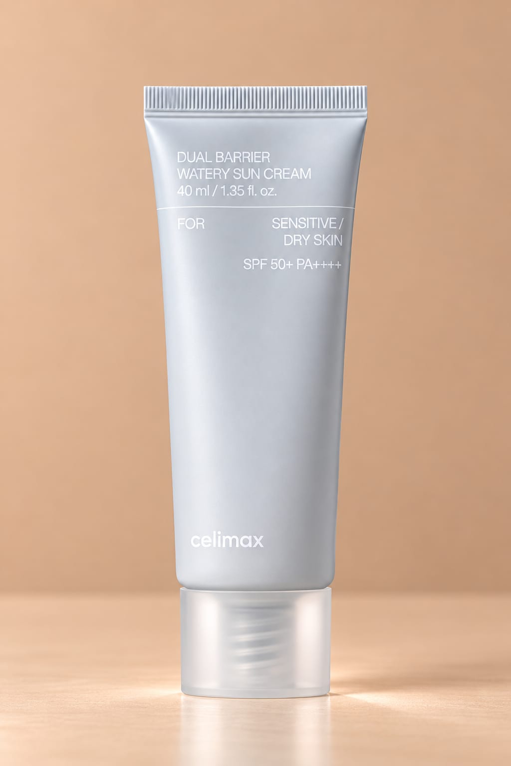 Celimax Dual Barrier Watery Sun Cream SPF 50+ PA++++ – Nawilżający Krem z Filtrem do Twarzy dla Skóry Suchej i Wrażliwej | 40 ml