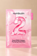 Numbuzin No.2 Rose PDRN Collagen Plumping Sheet Mask – Maska Kolagenowa do Twarzy z PDRN