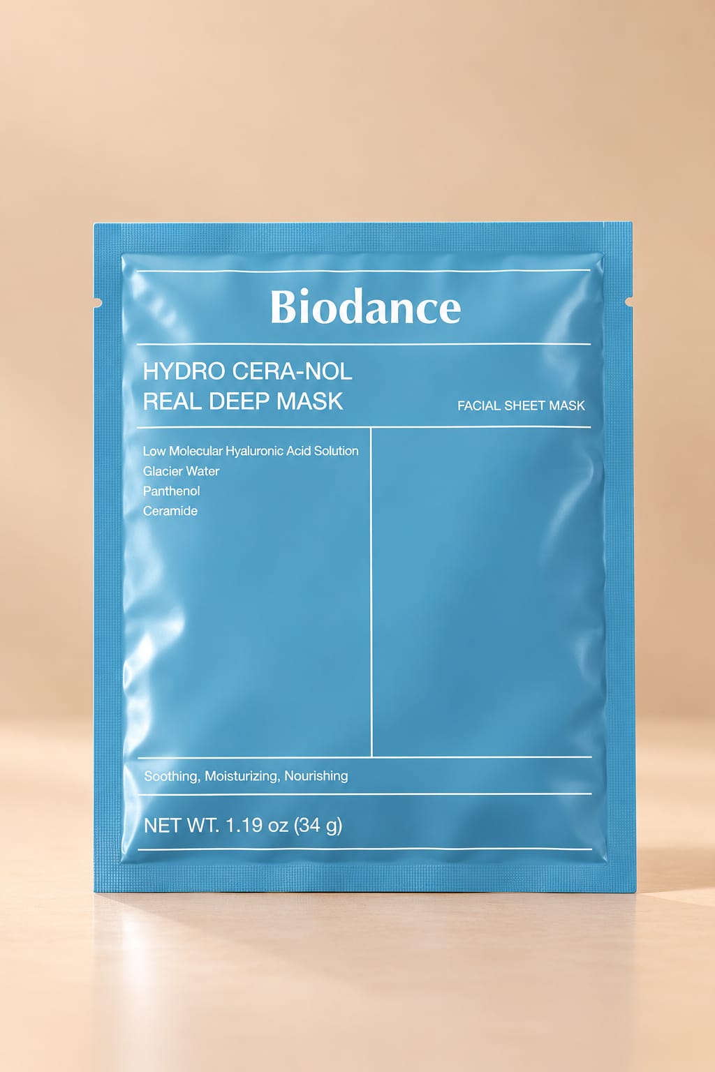 Biodance Hydro Cera-Nol Real Deep Mask – Intensywnie Nawilżająca Maska do Twarzy z Ceramidami