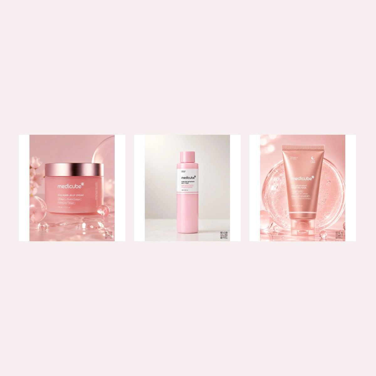 Zestaw Medicube Collagen – krem w żelu, toner i nocna maska peel-off